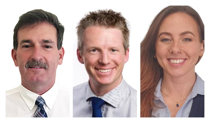 Dr. Benton Atkins, Dr. Benjamin Allen and Dr. Chelsea Atkins